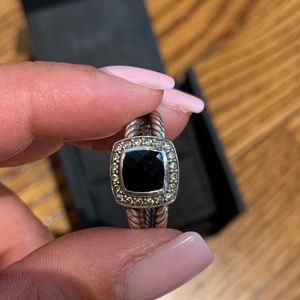 David Yurman Petite Albion Ring Black Onyx